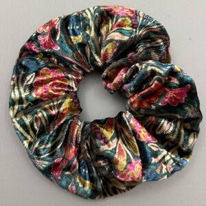 Floral Velvet Scrunchie
